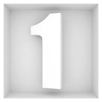 beautiful volume number on the gray background