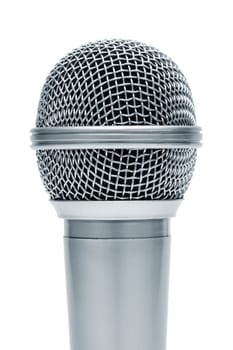 Beautiful new microphone on a white background