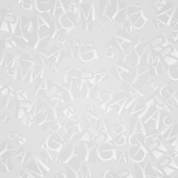 An image of a bright random letters background