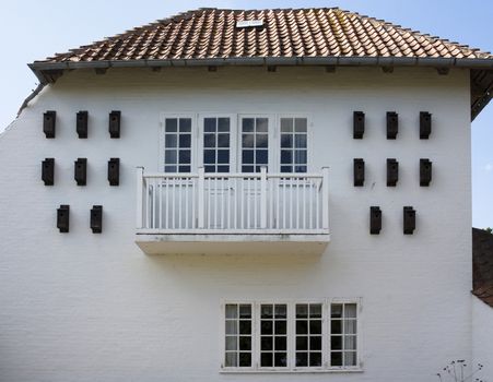 Nesting boxes outdoors around the balcony of my home.