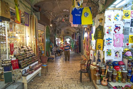 souk market in jerusalem old town israel
