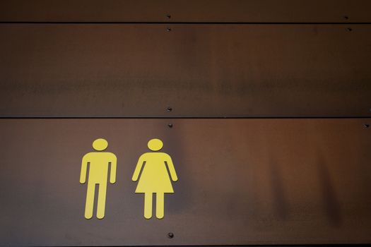 A modern toilet symbol in Sweden