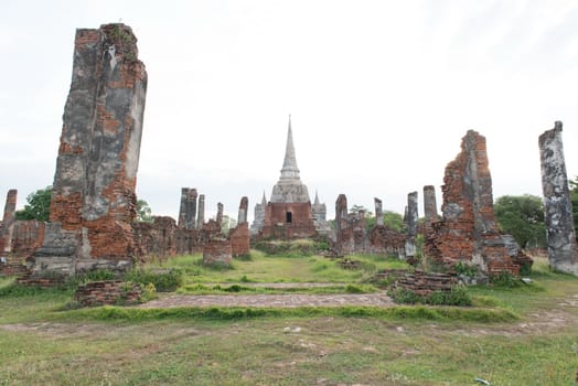 The ancient city of Thailand with ancient architecture style