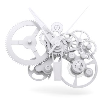 Concept watch mechanism. Isolated render on white background