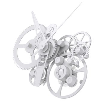 Concept watch mechanism. Isolated render on white background