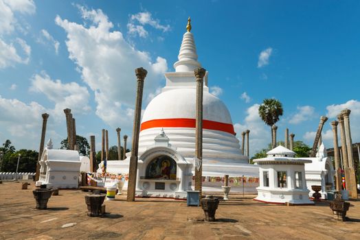 Thuparamaya or Thuparama dagoba (stupa) in Anuradhapura, Sri Lanka 