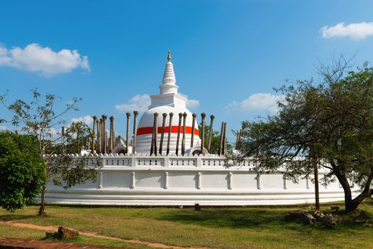 Thuparamaya or Thuparama dagoba (stupa) in Anuradhapura, Sri Lanka 
