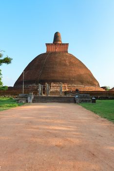 Jethawanaramaya or Jetavanarama dagoba (stupa). Anuradhapura, Sri Lanka