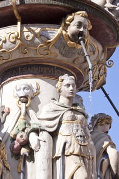 Fountain at the market place of Trier