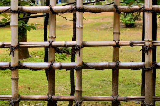 Japan, Kyoto, Bamboo Fence.