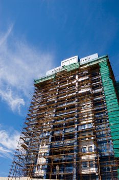 Construction of a new trading building.