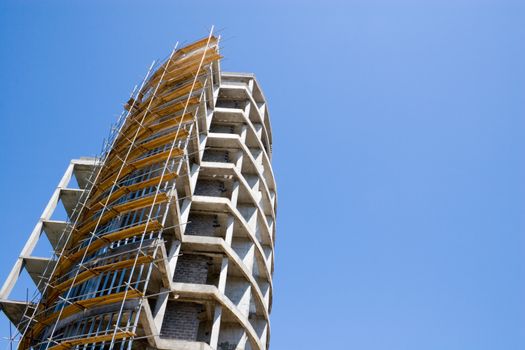 Construction of a new trading building.