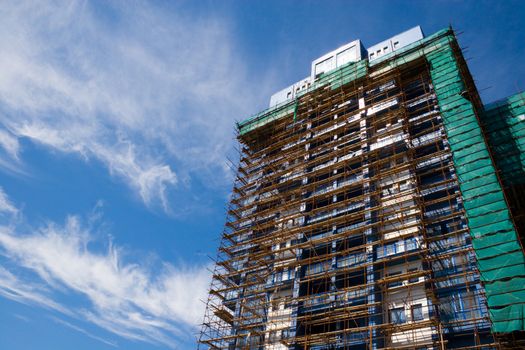 Construction of a new trading building.