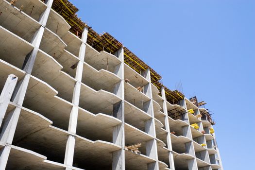 Construction of a new trading building.