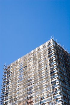 Construction of a new trading building.