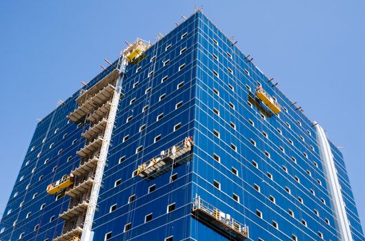 Construction of a new trading building.