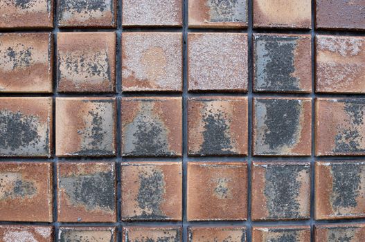 wall with square bricks