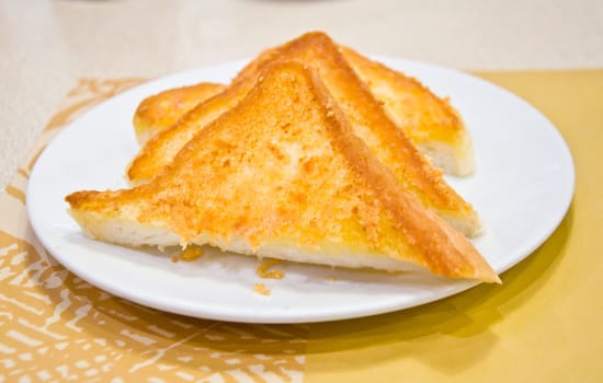 toast with butter for meal