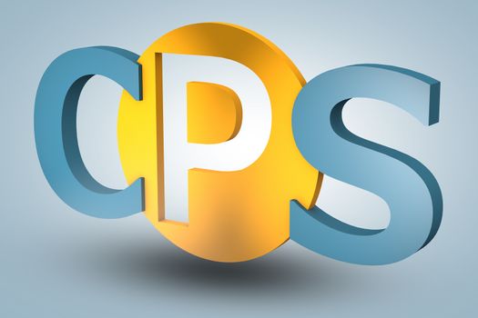 acronym concept: CPS for Cost per Sale on blue background