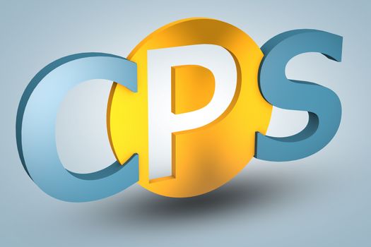 acronym concept: CPS for Cost per Sale on blue background