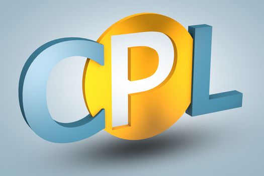 acronym concept: CPL for Cost per Lead on blue background