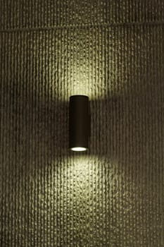 designer lamp on the wall with soft light