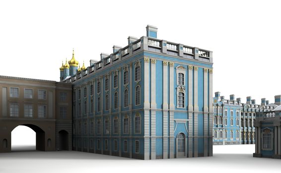 Catherine palace was a Imperial Palace and one of the largest in the vicinity of St. Petersburg.