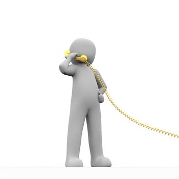 Calls with a golden phone is the luxury of communication