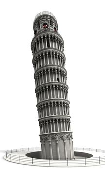 The tower was planned as a free-standing bell tower for the cathedral in Pisa.