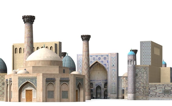 The Registan is one of the most magnificent places in Central Asia Samarkand.