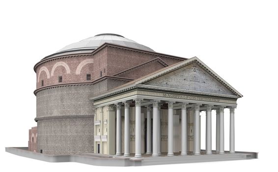 The Pantheon is an ancient building in Rome.