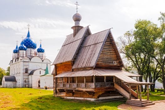 Russian Wooden Church. Suzdal.