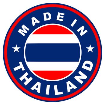 very big size made in thailand label illustratioan