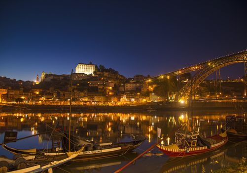 old town river area of porto in portugal