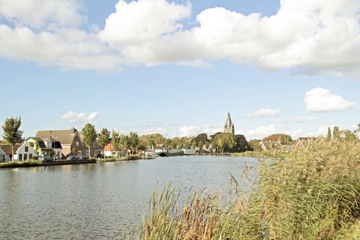 View on Oudekerk aan de Amstel in the Netherlands