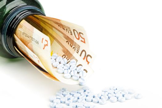 Pills and euro money