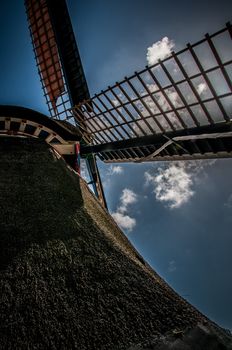 Dutch Windmill in Zaanse Schans in the Netherlands