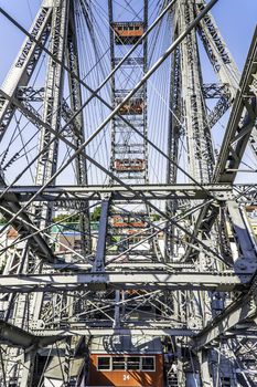 Big wheel on Prater in Vienna, Austria