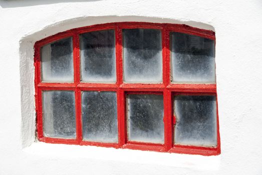 Window a fisherman's cottage in Denmark