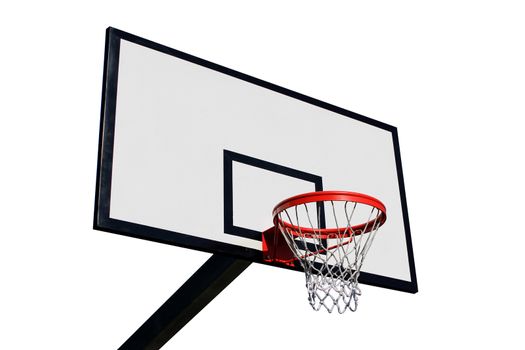 a panel of basketball on a white background isolated