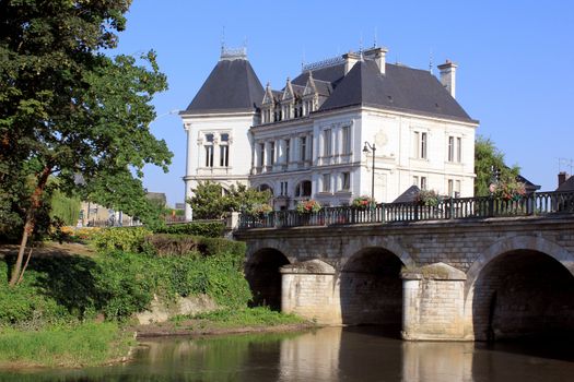 a city with its bridges over the water and are architecture