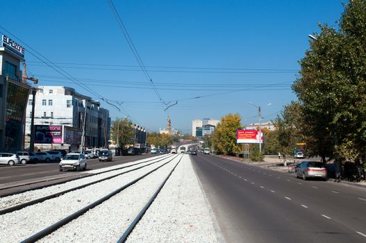 Cityscape of Ulan-Ude, capital city of the Buryat Republic, Russia