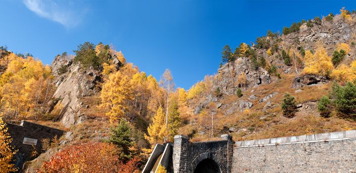 Autumn at Lake Baikal - oldest, deepest and most voluminous freshwater lake in the world