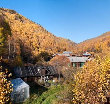 Autumn at Lake Baikal - oldest, deepest and most voluminous freshwater lake in the world