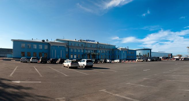 Airport in Irkutsk - main city of Lake Baikal. Russia.