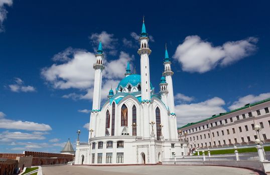Qol Sharif mosque in Kazan, Russia. Vertical shot.