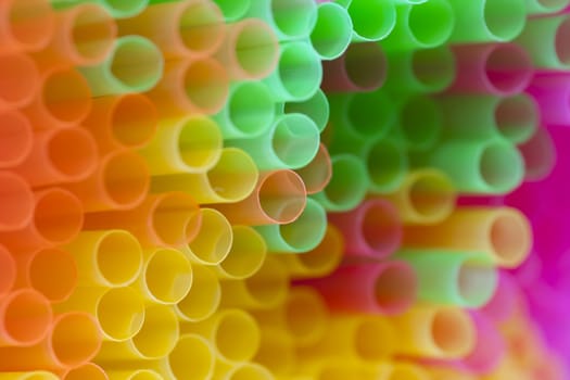 Abstract macro of the sippers - soda straws