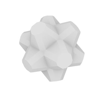 Abstract architecture. Isolated render on the white background