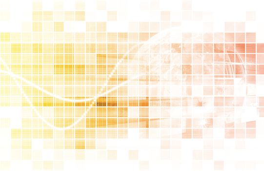 Multimedia Technology Background as a Art Concept