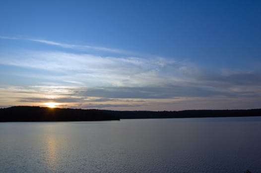 Sunset on White Throut Lake in Algonquin Park